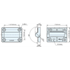 COMBINATION HINGE - HG-VH8-T35/WT -- HG-VH8-T35/WT - Image