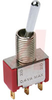 Switch, Toggle, Miniature, Flatted Actuator, Vert Right Angle, Silver, Epoxy - 70128263 - Allied Electronics, Inc.