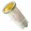 Indicator,Pnl-Mnt;Neon;Amber;0.50 In;208-250 VAC;Lens,Flush;0.187 Terminals - 70130363 - Allied Electronics, Inc.