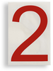 ToughStripe Die-Cut Red Letter 2 - 121861 - Brady Corporation