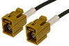 Curry FAKRA Jack to FAKRA Jack Cable 36 Inch Length Using PE-C100-LSZH Coax - PE38746K-36 - Pasternack