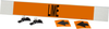 Brady B-681, B-883 Black on Orange Polyester Strap-On Pipe Marker - 3 1/2 in Character Height - Printed Msg = LIME with Left Arrow - 5836-HPHV - 754473-67587 - R. S. Hughes Company, Inc.