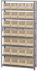 Open Shelving, 8Shelves, 28Bins, Ivory; Shelving Unit Type Quantum Storage - 44AC6683 - Newark, An Avnet Company