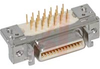 0.050 Mini D Ribbon, Thru-Hole, Right Angle Socket, Fully Shielded 26 Positions - 70114451 - Allied Electronics, Inc.