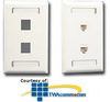 ICC Single Gang 2 Port Faceplate With Station ID - IC107S02 - TelephoneStuff.com