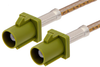 Curry FAKRA Plug to FAKRA Plug Cable 60 Inch Length Using RG316 Coax - PE38755K-60 - Pasternack