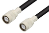 SC Male to SC Male Cable 12 Inch Length Using RG214 Coax, RoHS - PE3409LF-12 - Pasternack