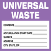 Universal Waste Labels - 60362 - Brady Corporation
