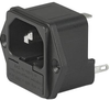 Iec C14 Inlet, 10A, 250V, Solder, Panel; Connector Type Schurter - 23M1639 - Newark, An Avnet Company