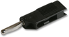 Plug, 4Mm, Stackable, Black, Pk5, Von; Gender Hirschmann Test And Measurement - 72C2167 - Newark, An Avnet Company