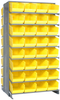 2 Side Sloped Rack, 16Shelves, 64Bin/yel; Shelving Unit Type Quantum Storage - 44AC6383 - Newark, An Avnet Company