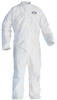 Kimberly-Clark Kleenguard A30 White Small Microforce Disposable Chemical-Resistant Coveralls - 036000-35738 - 036000-35738 - R. S. Hughes Company, Inc.