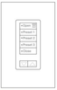 Lighting Control Wallstation - QSWS2-5BRLI-WH - Lutron Electronics Co., Inc.