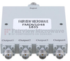 4 Way Power Divider SMA Interface from 6 GHz to 18 GHz Rated at 30 Watts - FMDV1048 - Fairview Microwave Inc.