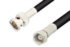 75 Ohm SMC Plug to 75 Ohm BNC Male Cable 48 Inch Length Using 75 Ohm RG59 Coax, RoHS - PE33330LF-48 - Pasternack