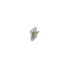McCoy Star Entry Door Latch, Portifino Handle, Privacy Knob, Right Hand Out, 36.5 - 45mm  Door Thickness, Diamond Brass - MA-07-252-02-400 - Southco
