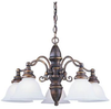 39051BLE-71 Mid. Chandeliers-Glass Down - 730332 - Capital Lighting, Inc.