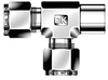 Dk-Lok® Female Run Tee -- DTRF 6M-2N - Image