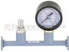 WR-28 Waveguide Pressurizing Section 4.25 Inch Length with UG-599/U Square Cover Flange from 26.5 GHz to 40 GHz -- FMWSP1001 - Image