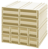 Interlocking Cabinet, 12Drawer, Ivory; No. Of Drawers Quantum Storage - 44AC6100 - Newark, An Avnet Company