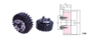 KHK SSA2-100F18, Module 2, 100 Tooth, Carbon Steel Hubless Gears w/Locking Hub -- ssa2-100f18 - Image