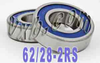 2 Bearing 62/28-2RS 28x58x16 Sealed - kit1000 - NationSkander California Corporation