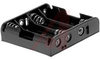 Battery Holder; AA; Polypropylene; PC Mount; 4; Spring; PC Lug - 70182806 - Allied Electronics, Inc.
