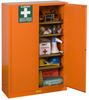 Justrite Orange Hazardous Material Storage Cabinet - 43 in Width - 65 in Height - Floor Standing - 697841-14511 -- 697841-14511