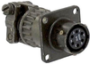 Circular Connector, Receptacle, Size 10, 6 Position, Wall; Military Specification Amphenol Industrial - 95K5873 - Newark, An Avnet Company