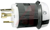 Electrical Plug; 30 A; 125 VAC; 0.360 to 0.930 in.; Nylon; Nylon; Steel; Brass - 70116429 - Allied Electronics, Inc.