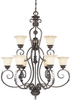 Large Chandeliers-Glass Shade - 9310 - Light Center (The)