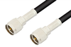 Mini UHF Male to Mini UHF Male Cable 12 Inch Length Using RG58 Coax, RoHS - PE3258LF-12 - Pasternack