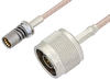Snap-On BMA Jack to N Male Cable 24 Inch Length Using RG316 Coax - PE3C4944-24 - Pasternack