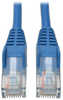 Cat5e 350MHz Snagless Molded Patch Cable (RJ45 M/M) - Blue, 100-ft. - N001-100-BL - Tripp Lite by Eaton