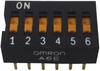 Dip Switch, 6Pos, Spst, Raised; No. Of Circuits Omron Electronic Components - 71Y6101 - Newark, An Avnet Company