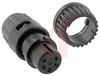 Connector; #2; Solder Cup; 5; Socket; Gold over Nickel (Standard); 600 V; Nylon - 70025433 - Allied Electronics, Inc.