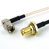 RA SMA Male to SMA Female Bulkhead Cable RG-316 Coax in 48 Inch - FMC0412315-48 - Fairview Microwave Inc.