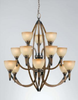 31165 Large Chandeliers-Glass Shade - 782763 - Capital Lighting, Inc.
