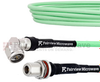 Low Loss Test RA N Male to N Female Bulkhead Cable LL335i Coax in 150 cm and RoHS - FMCA1279-150CM - Fairview Microwave Inc.