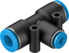 Push-in T-connector -- QST-8-4 - Image