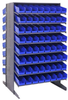 2 Side Sloped Rack, 16Shelves/128Bin/blu; Shelving Unit Type Quantum Storage - 44AC6334 - Newark, An Avnet Company