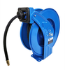 Macnaught M3 Industrial Grade Air Water Hose Reel Dual Pedestal Construction 300 PSI Shop and Truck Mount Duty 3/8 Inch x 50 FT -- M3D-AW-37550 - Image
