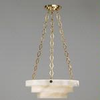 Verona Alabaster Bowl Ceiling Light - CL19/BR - Vaughan Designs, Inc.