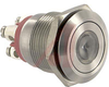 Switch, Illuminated, 22mm DIA., RED, DOT ILLUMINATION, SCREW TERMINATION - 70099387 - Allied Electronics, Inc.