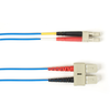 4m (13.1ft) SCLC BL OM3 MM Fiber Patch Cable INDR Zip OFNP - FOCMP10-004M-SCLC-BL - Black Box