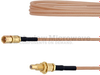 SSMC Plug to SSMC Jack Bulkhead Cable RG178 Coax in 24 Inch - FMCA1458-24 - Fairview Microwave Inc.