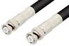 MHV Male to MHV Male Cable 72 Inch Length Using RG8 Coax, RoHS - PE3098LF-72 - Pasternack
