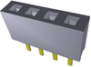 Connector, Rcpt, 4Pos, 1Row, 2Mm; Pitch Spacing Samtec - 85AC1970 - Newark, An Avnet Company