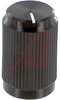 Knob; 0.500 in.; Straight Knurl; 0.125 in.; Black; Alcoswitch - 70156256 - Allied Electronics, Inc.
