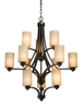 Large Chandeliers-Glass Shade - 335097 - Light Center (The)